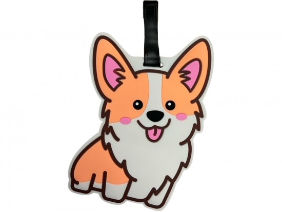 Brown Dog Silicone Luggage Tag Brown Dog Silicone Luggage Tag