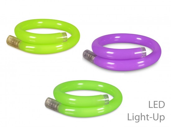 Mardi Gras LED Light-Up Wrap Bracelet 3pc Set