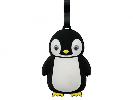 Black White Penguin Silicone Luggage Tag Black White Penguin Silicone Luggage Tag