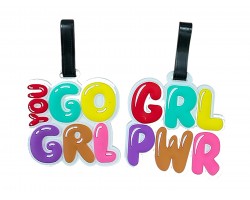 Multi YOU GO GIRL Silicone Luggage Tag