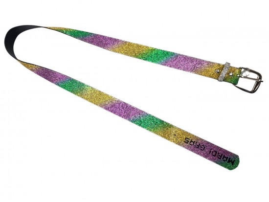 Mardi Gras Crystal Stripe Belt Mardi Gras Crystal Stripe Belt
