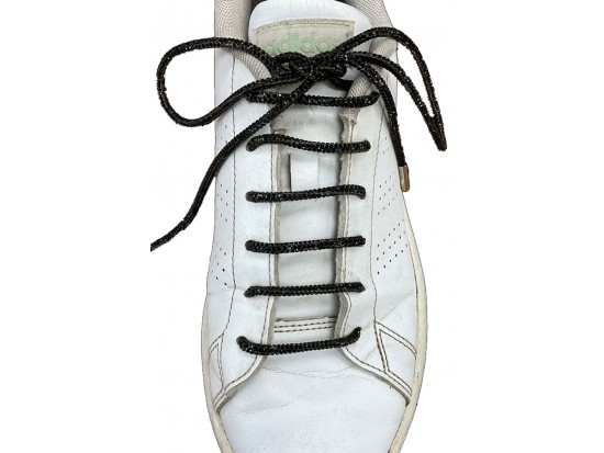 Black Crystal Shoelaces