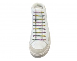 Mardi Gras Crystal Shoelaces