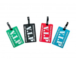Assorted VIP Silicone Luggage Tag