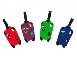 Assorted Suitcases Silicone Luggage Tag