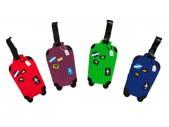 Assorted Suitcases Silicone Luggage Tag Assorted Suitcases Silicone Luggage Tag