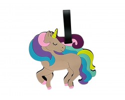 Multi Unicorn Silicone Luggage Tag