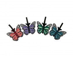 Assorted Butterfly Silicone Luggage Tag