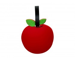 Red Apple Silicone Luggage Tag Red Apple Silicone Luggage Tag