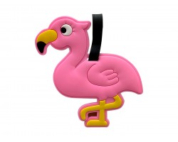 Pink Flamingo Silicone Luggage Tag