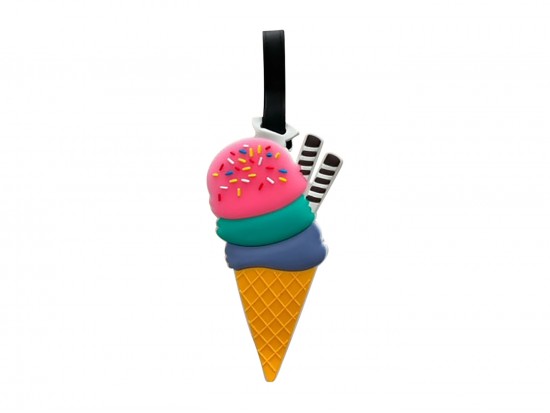 Multi Ice Cream Cone Silicone Luggage Tag