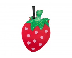 Red Strawberry Silicone Luggage Tag