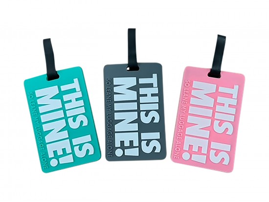 Assorted THIS IS MINE Silicone Luggage Tag Assorted THIS IS MINE Silicone Luggage Tag