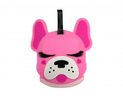Pink Dog Silicone Luggage Tag
