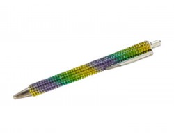 Mardi Gras Crystal Ink Pen