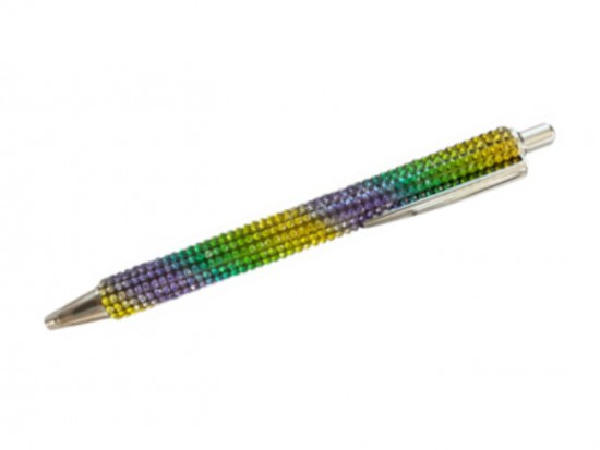 Mardi Gras Crystal Ink Pen