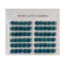 Blue Zircon Crystal Shoelace Charm 12pc Set