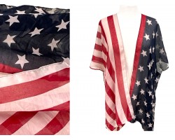 USA Flag Stars Stripes Kimono
