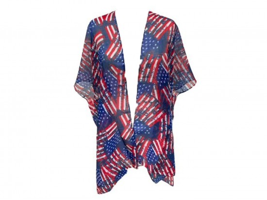 USA Flag Pattern Kimono