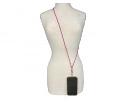 Fuchsia Crystal Cell Phone Cross body Strap Fuchsia Crystal Cell Phone Cross body Strap