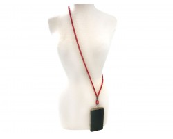 Red Crystal Cell Phone Cross body Strap