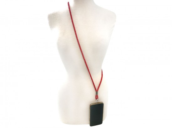 Red Crystal Cell Phone Cross body Strap Red Crystal Cell Phone Cross body Strap