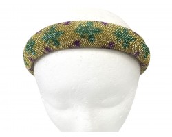 Mardi Gras Crystal Fleur De Lis Headband Mardi Gras Crystal Fleur De Lis Headband