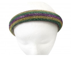 Mardi Gras Crystal Stripe Headband Mardi Gras Crystal Stripe Headband