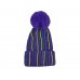 Mardi Gras Crystal Purple Beanie Cap Mardi Gras Crystal Purple Beanie Cap