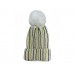 Mardi Gras Crystal White Beanie Cap