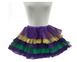 Mardi Gras Stripe Layer Tutu Dress.
