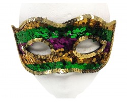 Mardi Gras Sequin Mask
