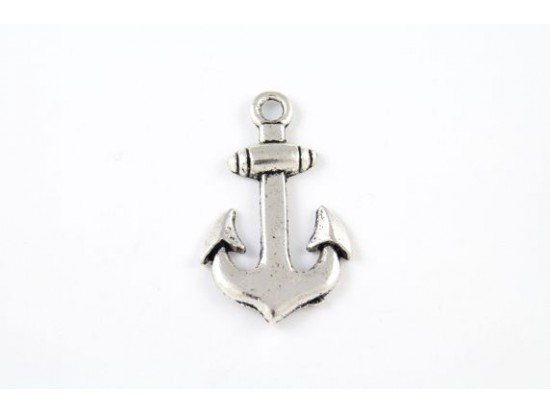 Antique Silver Anchor Charm