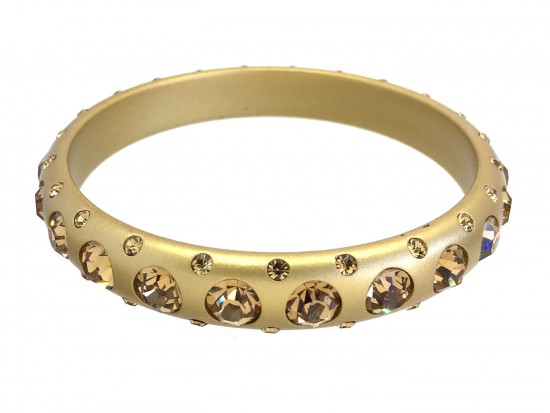 Gold Crystal Band Bangle Bracelet