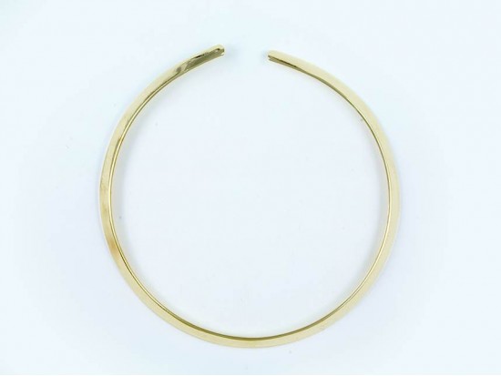 Gold Plate Flat 6mm Wide Choker