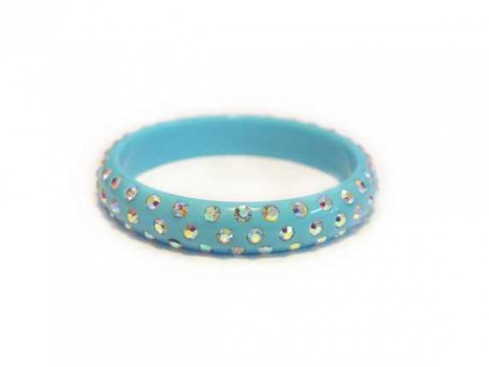 Turquoise Kids Crystal Bangle Bracelet