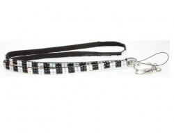 Checker Jet Clear AB Crystal Lanyard for ID Tags or Eye Glasses