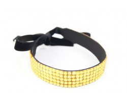 Light Colorado Topaz Crystal 5 Row Headband Tie