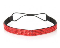 Hyacinth Crystal 5 Row Headband Stretch