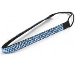 Light Sapphire Crystal 5 Row Headband Stretch