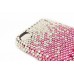 Hot Pink Rose Clear Crystal iPhone 4 & 4S Cell Case