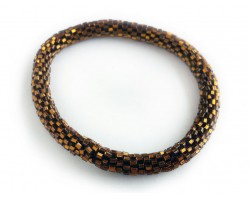 Dark Brown Genuine Nepal Hand Crafted Roll On Mission Bracelets