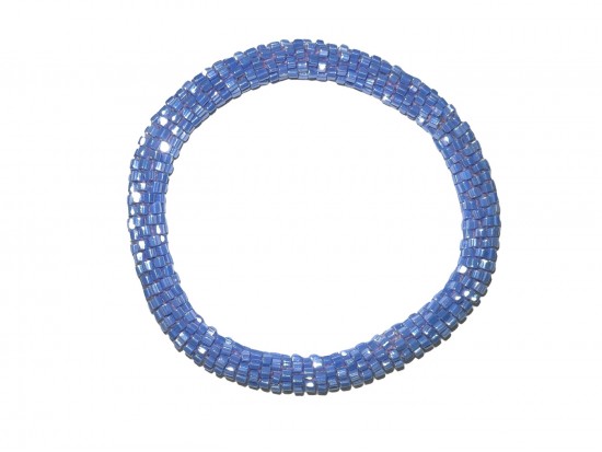 Light Sapphire Genuine Nepal Hand Crafted Roll On Mission Bracelets