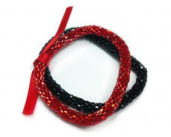 Black & Red Genuine Nepal Roll On Mission Bracelets
