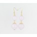 27mm Light Purple Bubble Necklace Gold Plate Chain