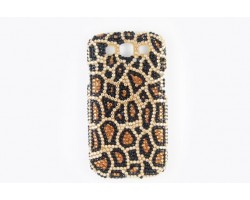 Brown Leopard Crystal Galaxy S III Cell Phone Case