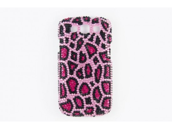 Pink Leopard Crystal Galaxy S III Cell Phone Case