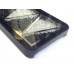 Black Jet & Clear Crystal Zig Zag iPhone 5 Cell Phone Case