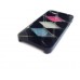 Black Rose Clear & Aqua Crystal Argyle iPhone 5 Cell Phone Case