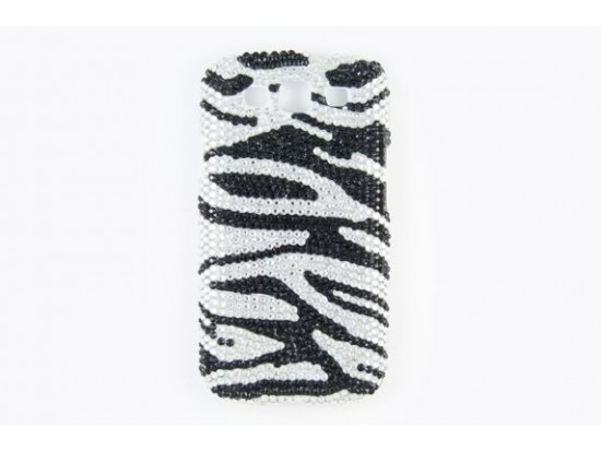 Jet & Clear Zebra Crystal Galaxy S III Cell Phone Case